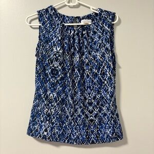Calvin Klein Women's Blue Sleeveless Top Medium